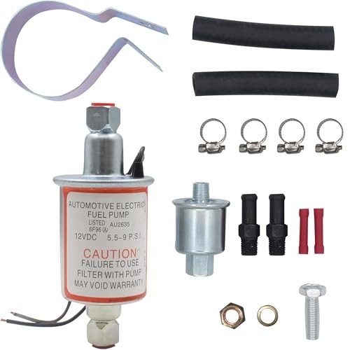 12V Universal Electric Fuel Pump Low Pressure 5-9 PSI Gas Diesel Installation
