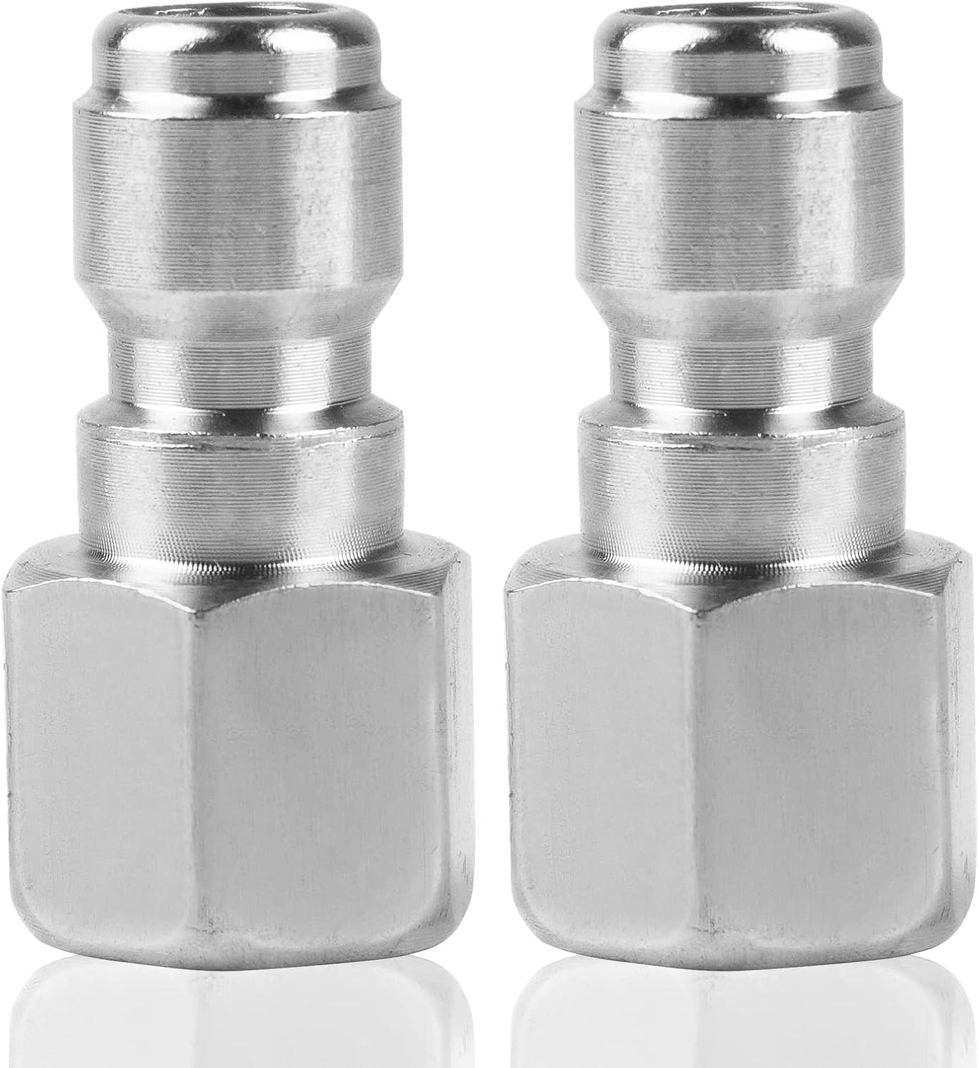Heavy-Duty 2Pcs Pressure Washer Connectors – 1/4 & 3/8 Inch Quick Connect