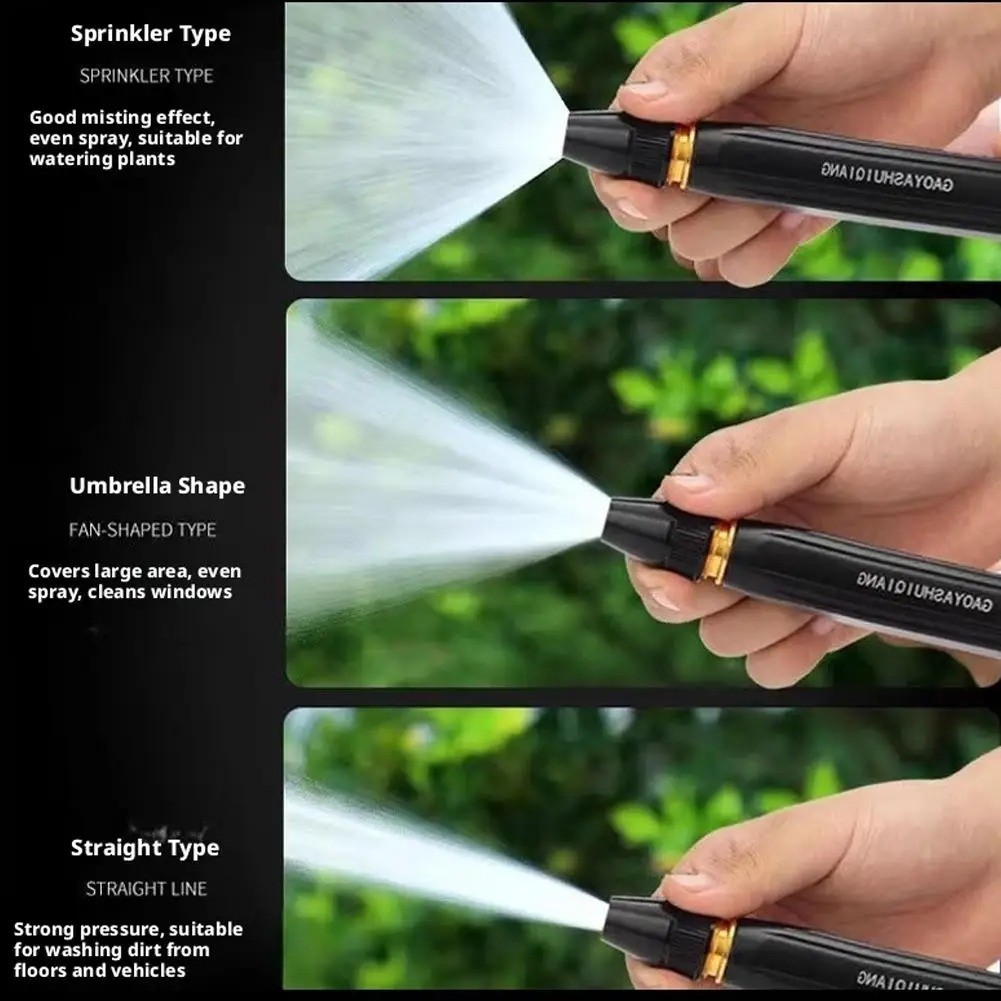 2SET High Pressure Hose Nozzle Water Gun for Car Wash Garden Pressure Booster
