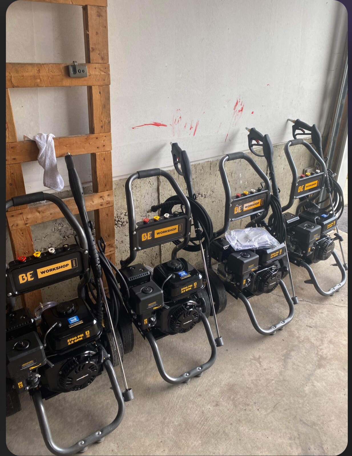 BE Power Equipment 2,700 PSI 9.5 LPM (2.5 GPM) Gas Pressure Washer