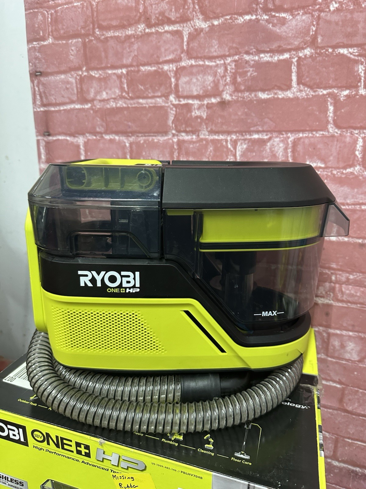 RYOBI HP 18V Brushless SWIFTClean Mid-Size Spot Cleaner(Tool Only)USED PBLHV704
