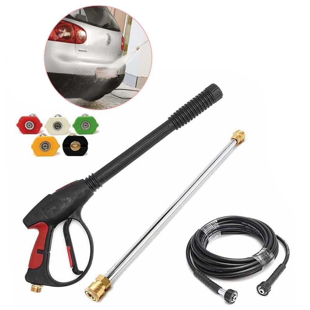 3000PSI High Pressure Power Washer Spray Gun Wand Hose Kit +5 Tips For Craftsman