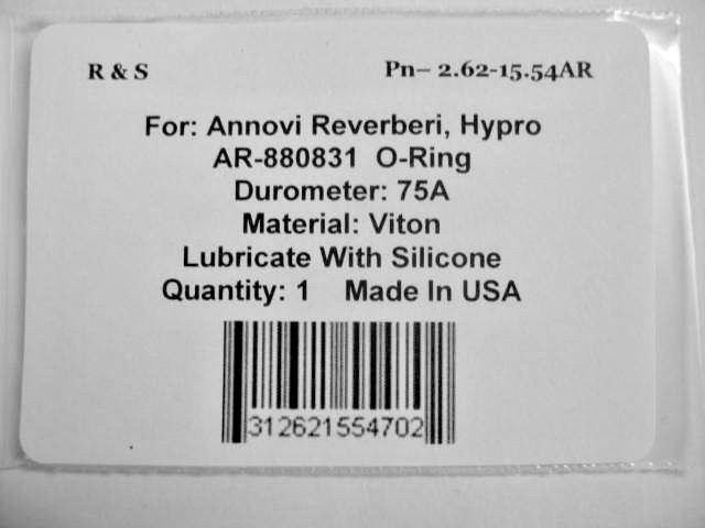 Annovi Reverberi AR-880831 O Ring / R&S 2.62-15.54AR / Material Viton 75