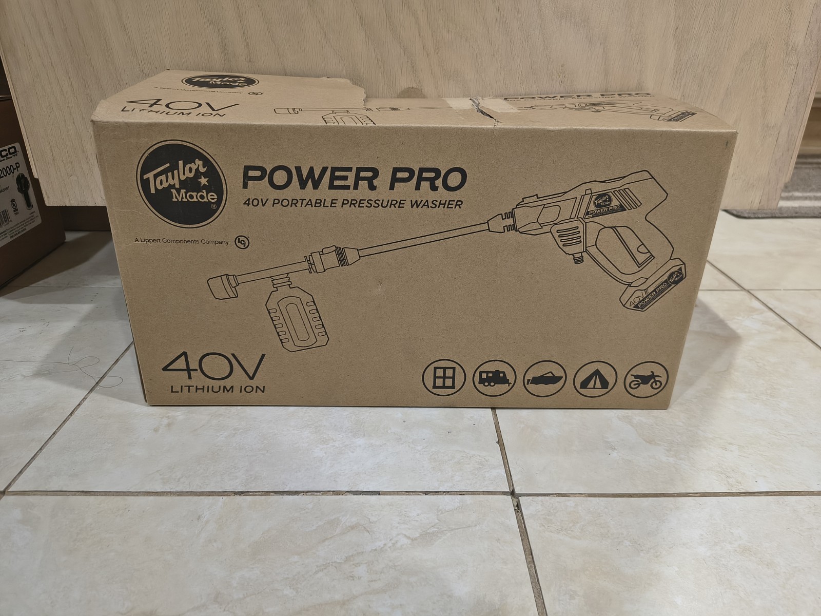 Taylor Made Power Pro White 40V Lithium Ion Portable Pressure Washer