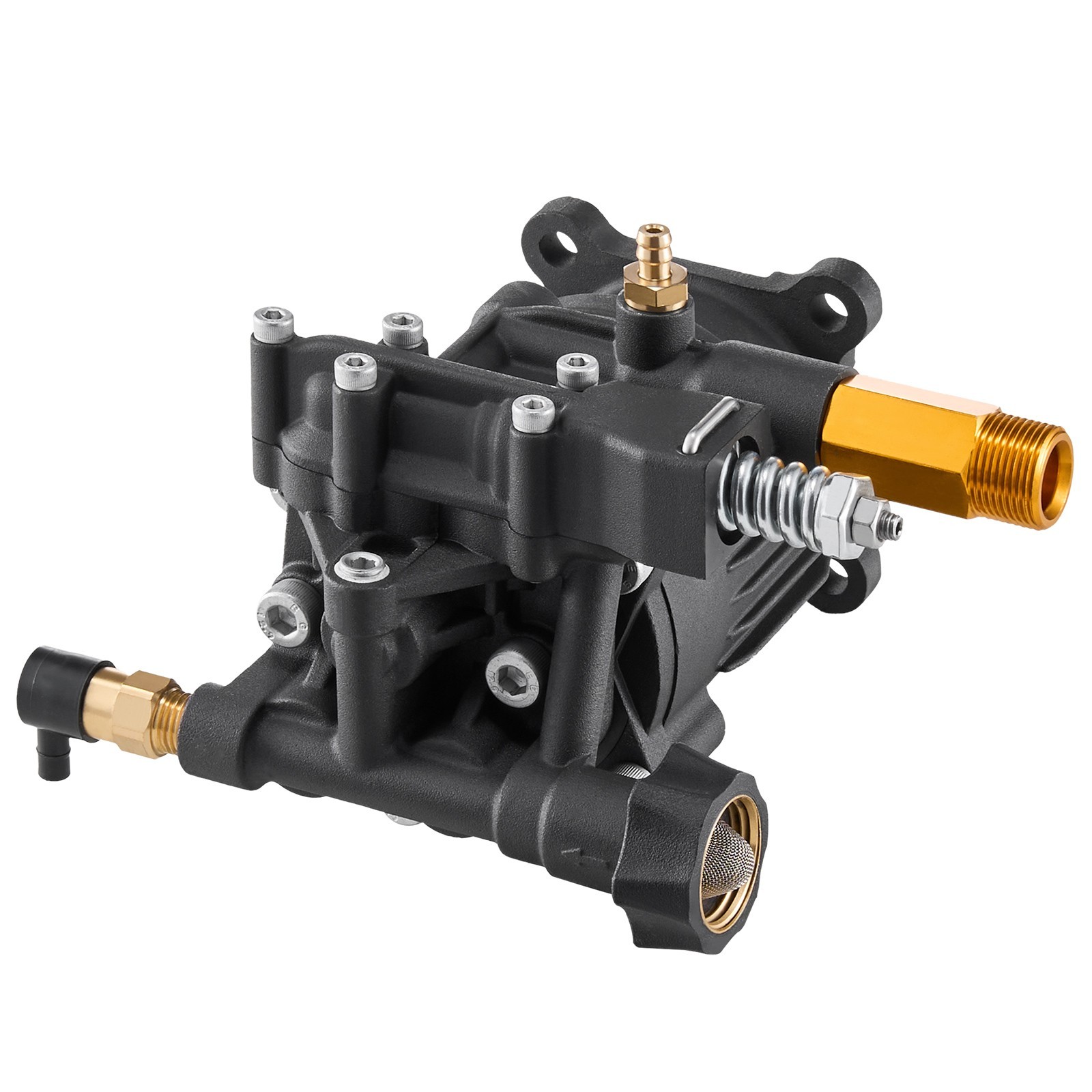 3500 PSI Pressure Washer Pump 3/4″ Shaft Horizontal 2.5GPM with 5 Nozzles