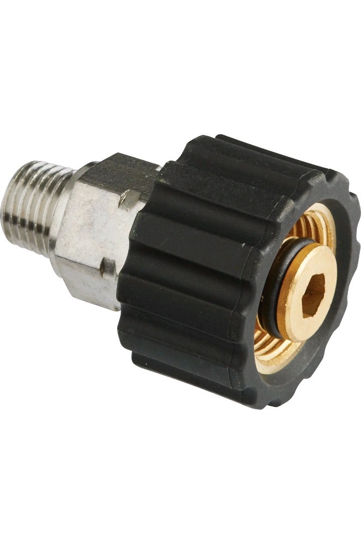 Forney 75107 Pressure Washer Accessories, Male Screw Coupling, M22F to 1/4-Inch