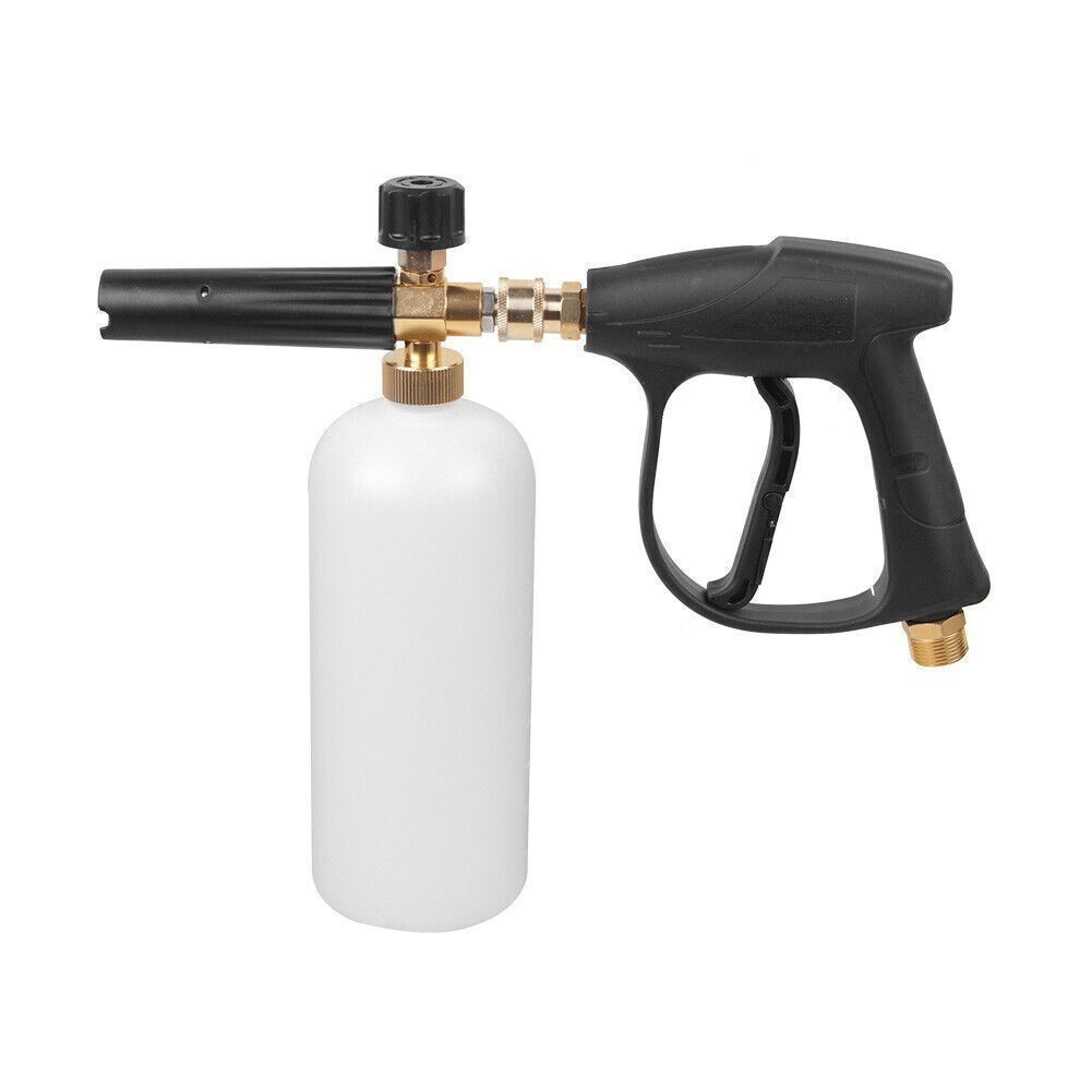Pressure Washer Gun Car Wash Soap Lance Cannon Spray Jet Bottle Snow Foam Kit .