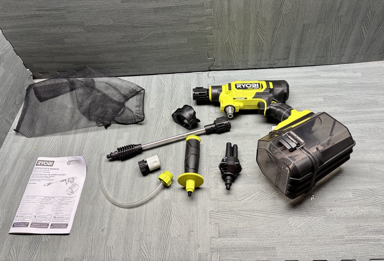 RYOBI 40V Pressure Cleaner NEW 600PSI Handheld Cleaner No Hose (Tool Only)