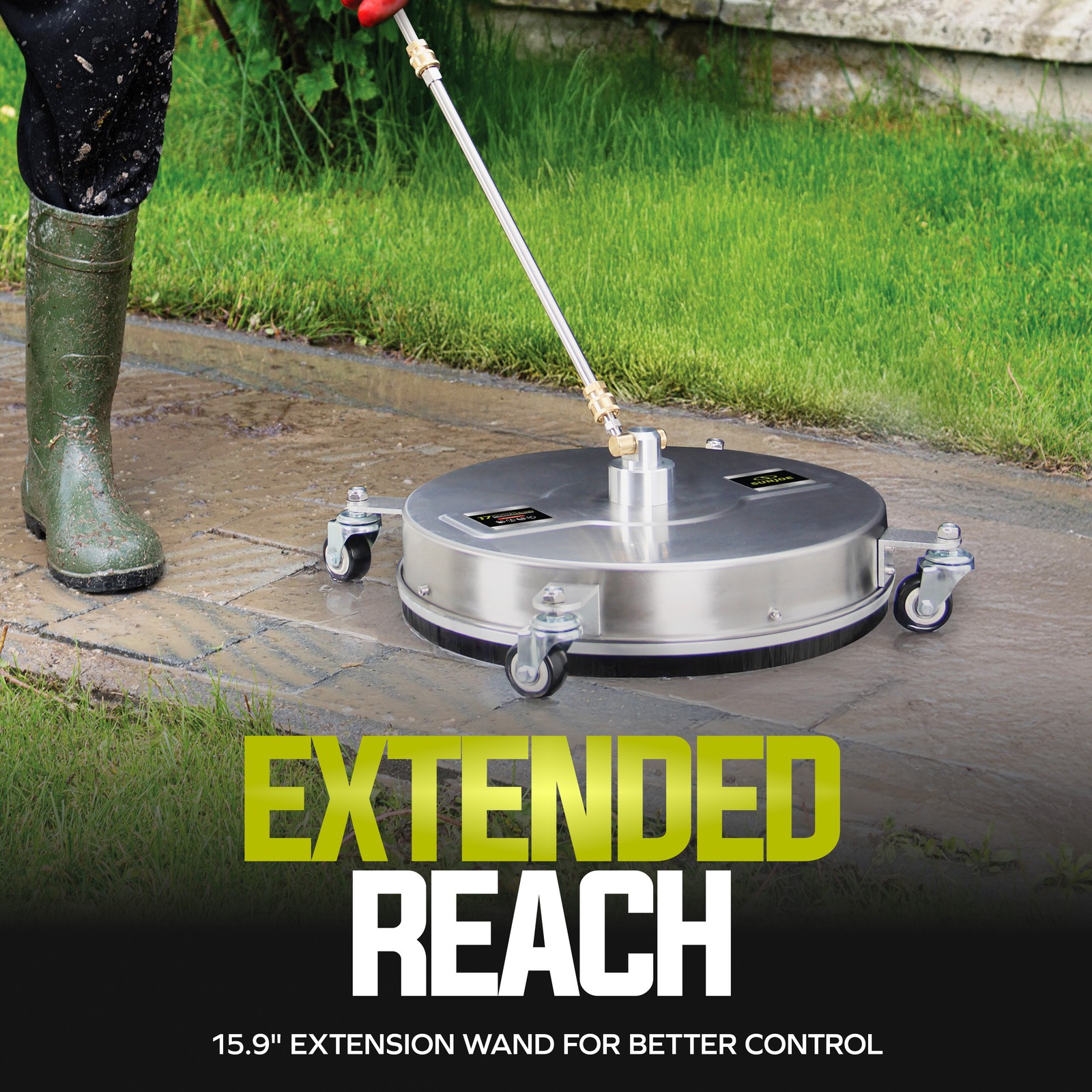 Sun Joe 17-Inch Universal Surface Cleaner Pressure Washer Attachment, SPX-SC17