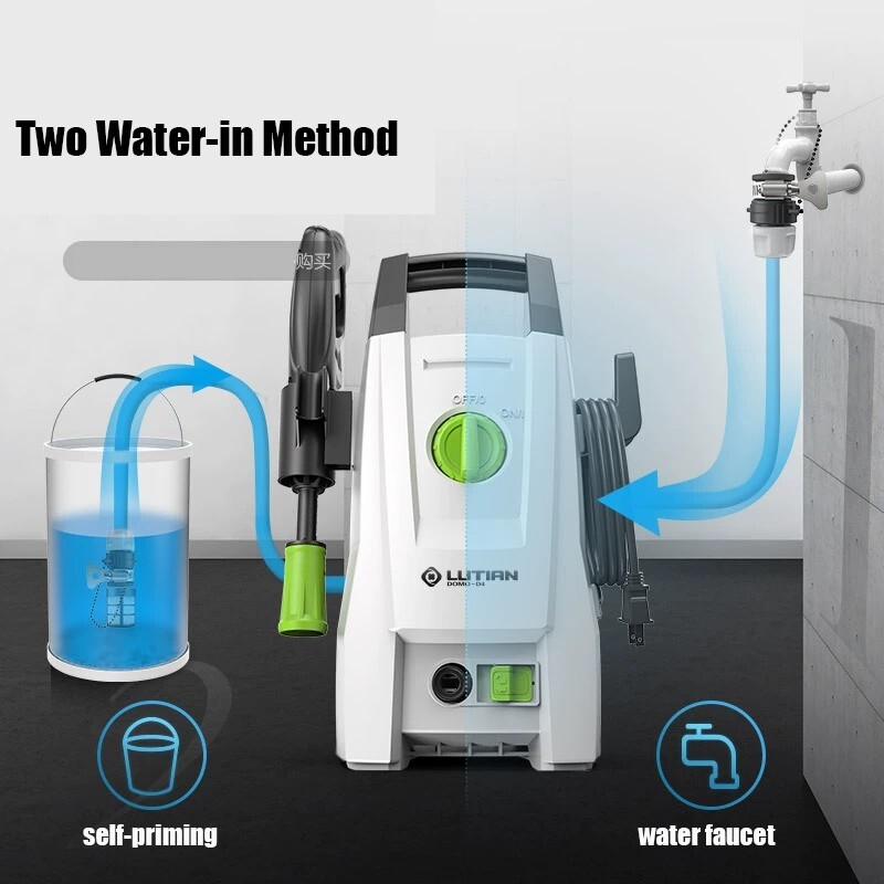 1400W High Pressure Cleaner Car Washer Sprayer Water Gun Cleaning Machine 100Bar