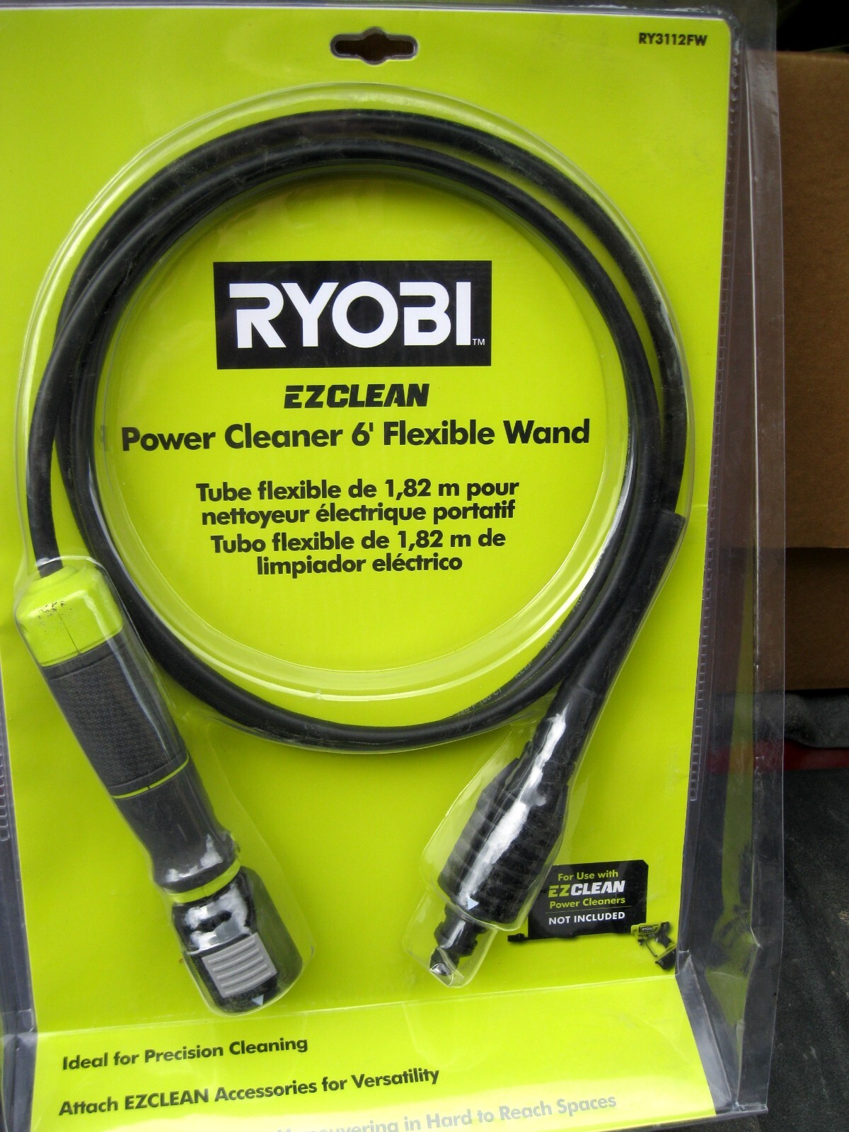 Ryobi EZ Clean Power Cleaner 6’ Flexible Wand RY3112FW