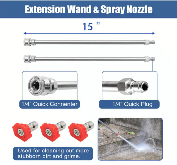JANZ 14″ Pressure Washer Surface Cleaner 4000 PSI w/ Wheels