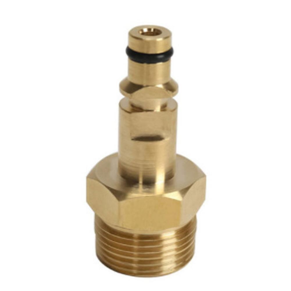 2Pcs M22 14mm Adapter Brass Quick Connect for Karcher Pressure Washer Hose