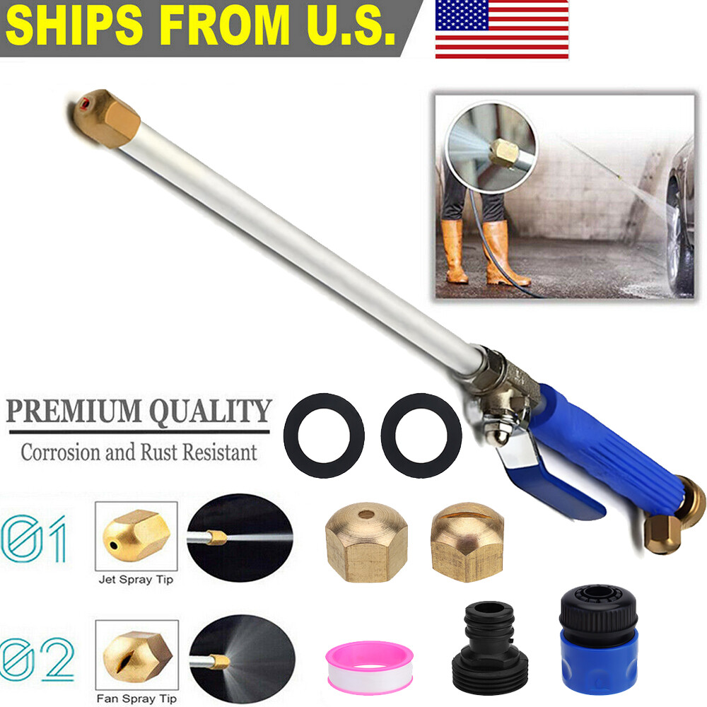 Upgraded High Pressure Power Washer Water Spray Gun Nozzle For Car Garden Hose