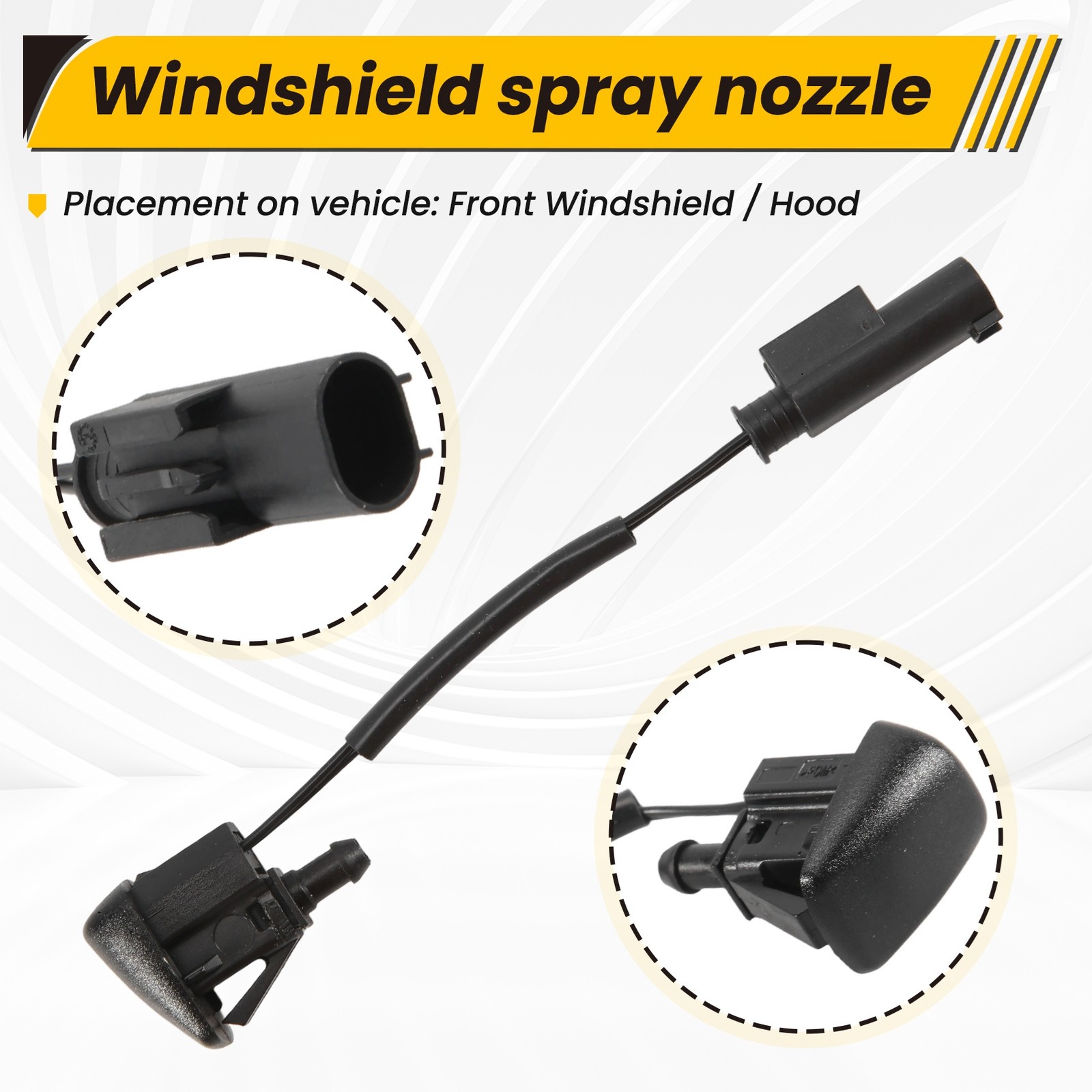 Windshield Heated Washer Sprayer Nozzle 61667046060 for – 5 Series E603931