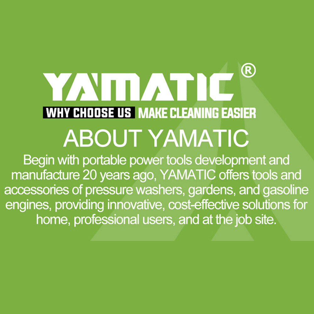 YAMATIC 3/8″ 5000 psi Hot Water Pressure Washer Hose Rubber Power Washer Hose