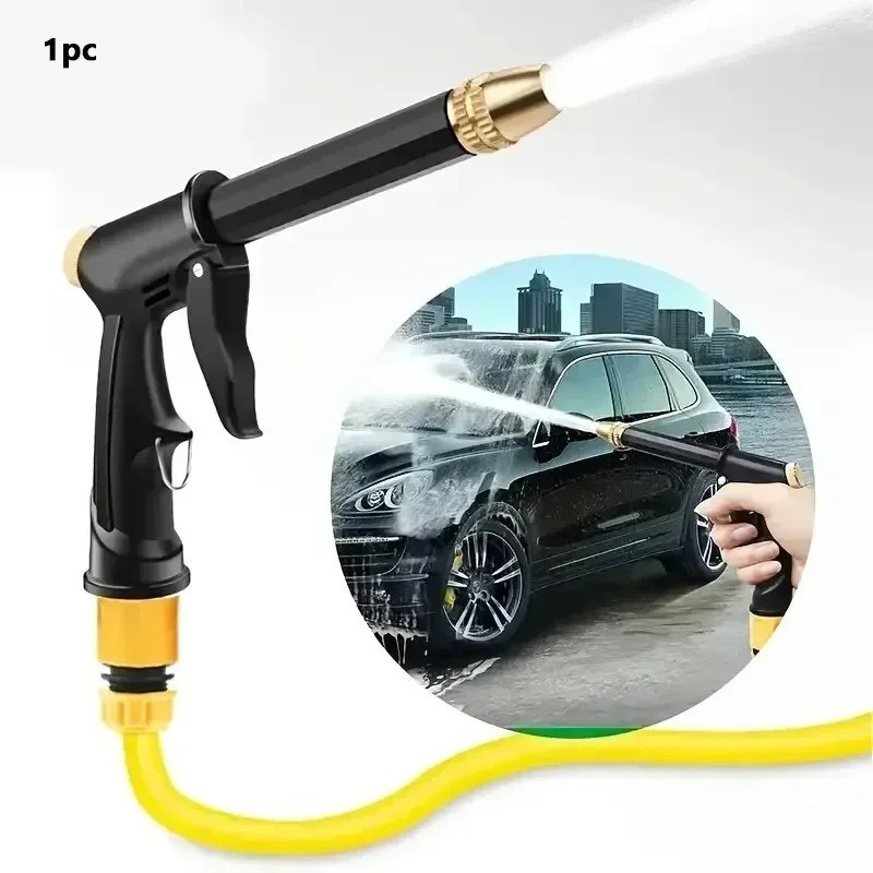 High Pressure Water Gun – 360° Rotating Nozzle, American Thread for Car & Patio