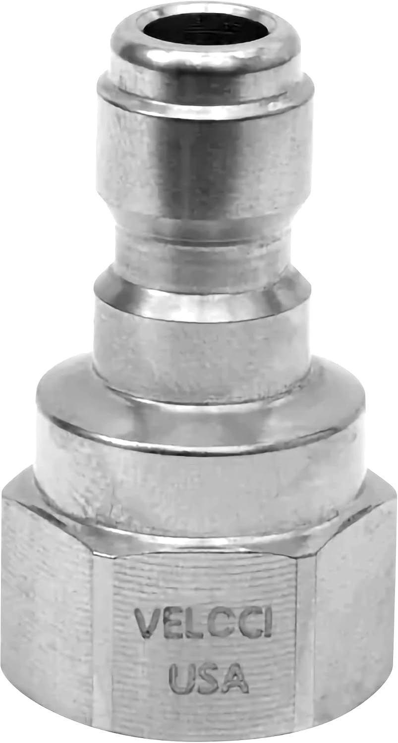 Veloci Prima 1/4″ Stainless Steel Female NPT Quick Coupler Plug