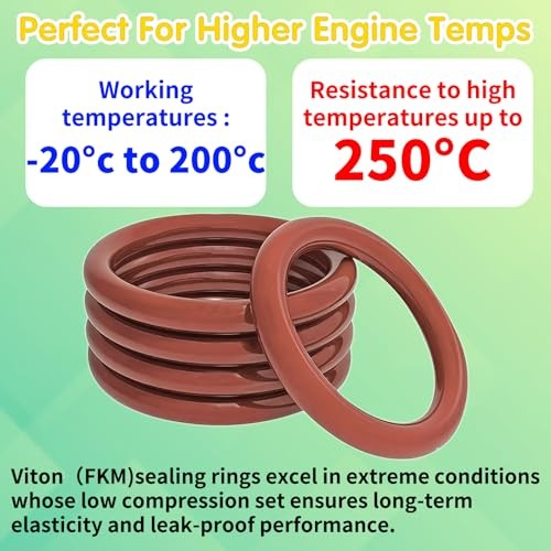 396PCS Metric Viton O-Ring Kit, 30 Sizes Viton O Rings Assortment, Shore 75A
