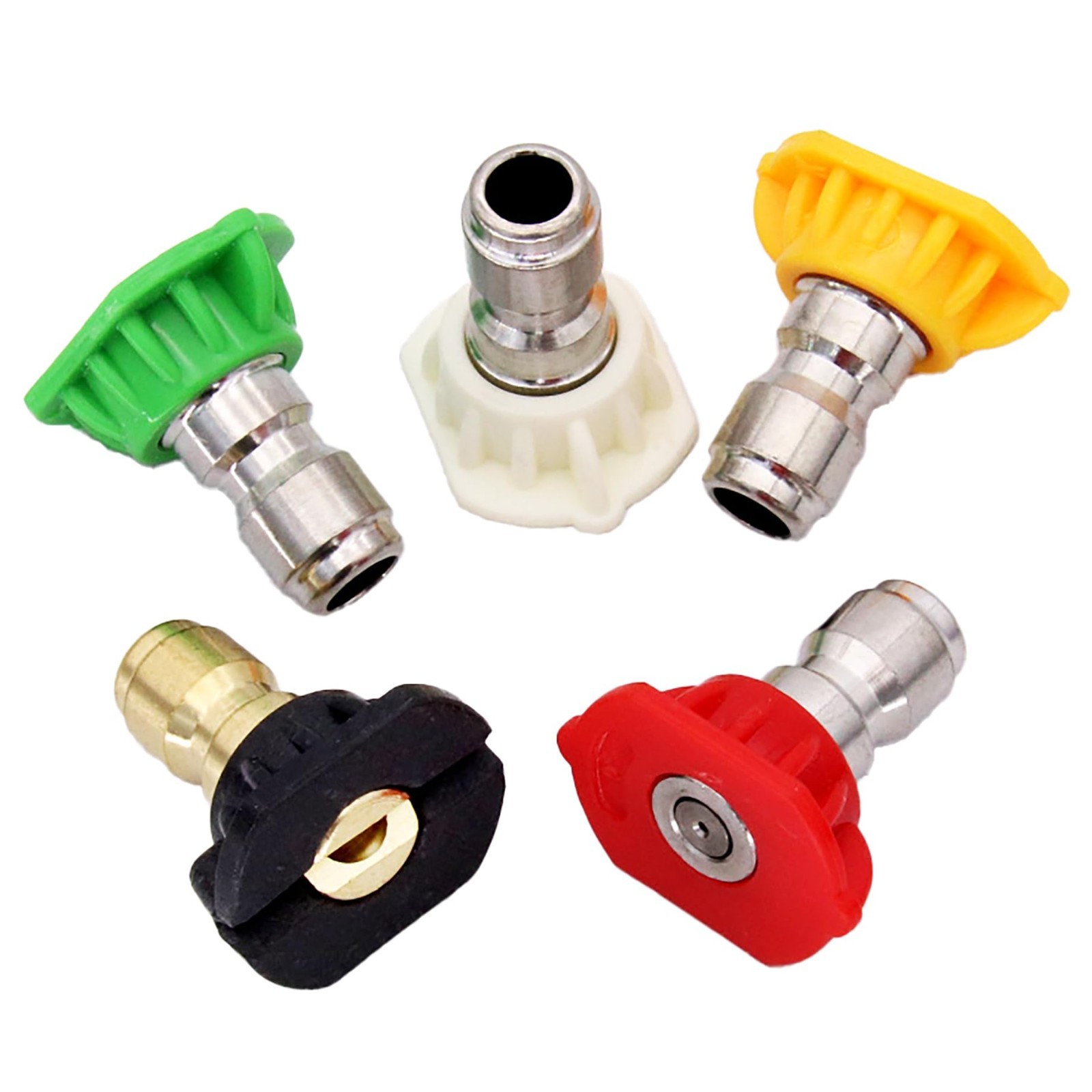 5 Piece Spray Nozzle Kit for Pressure Washers up to 4000 PSI, 1/4″ Quick Connect