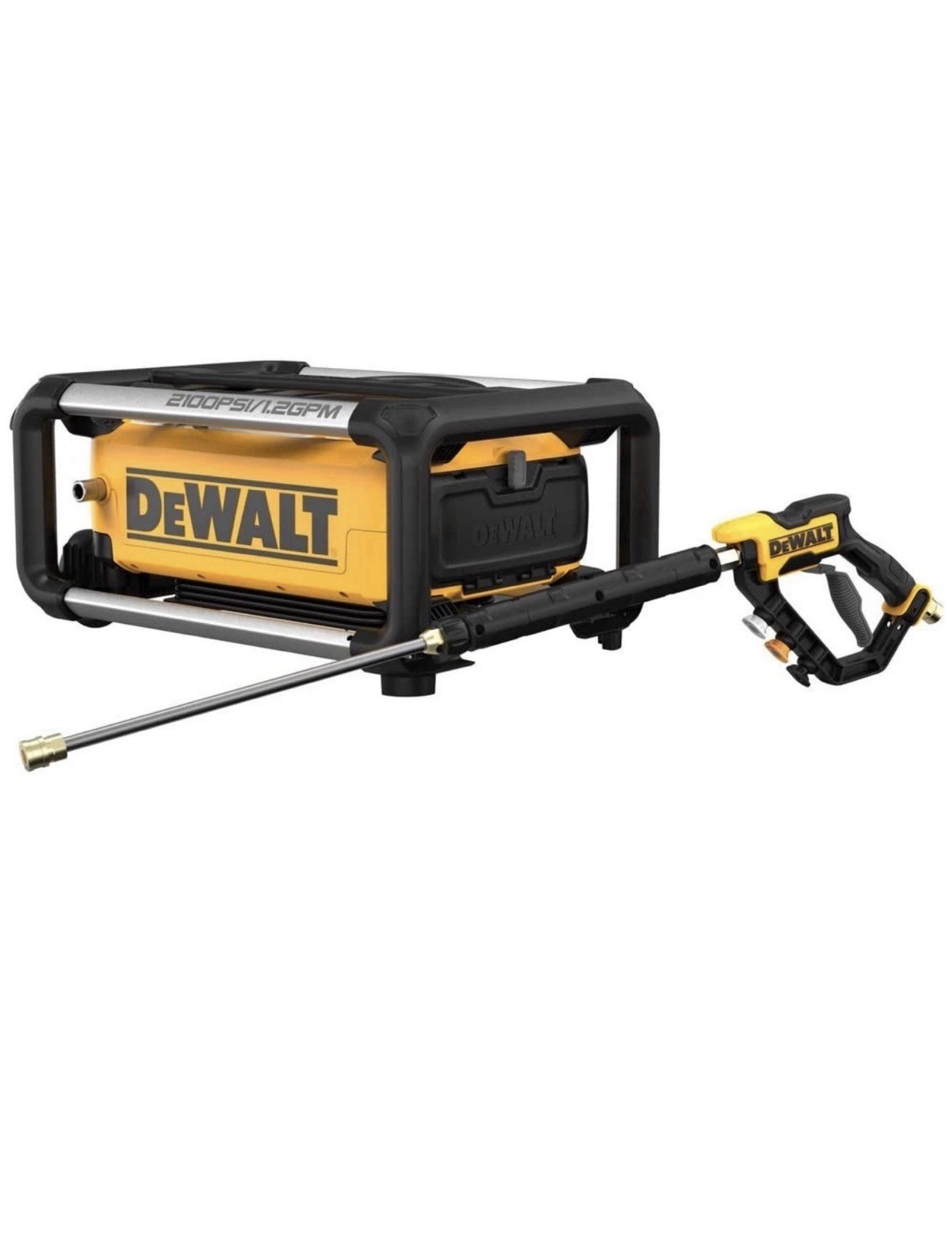 DEWALT Electric Pressure Washer: Cart, 120 V – Single-Phase, 2,100 psi, 1.2 gpm