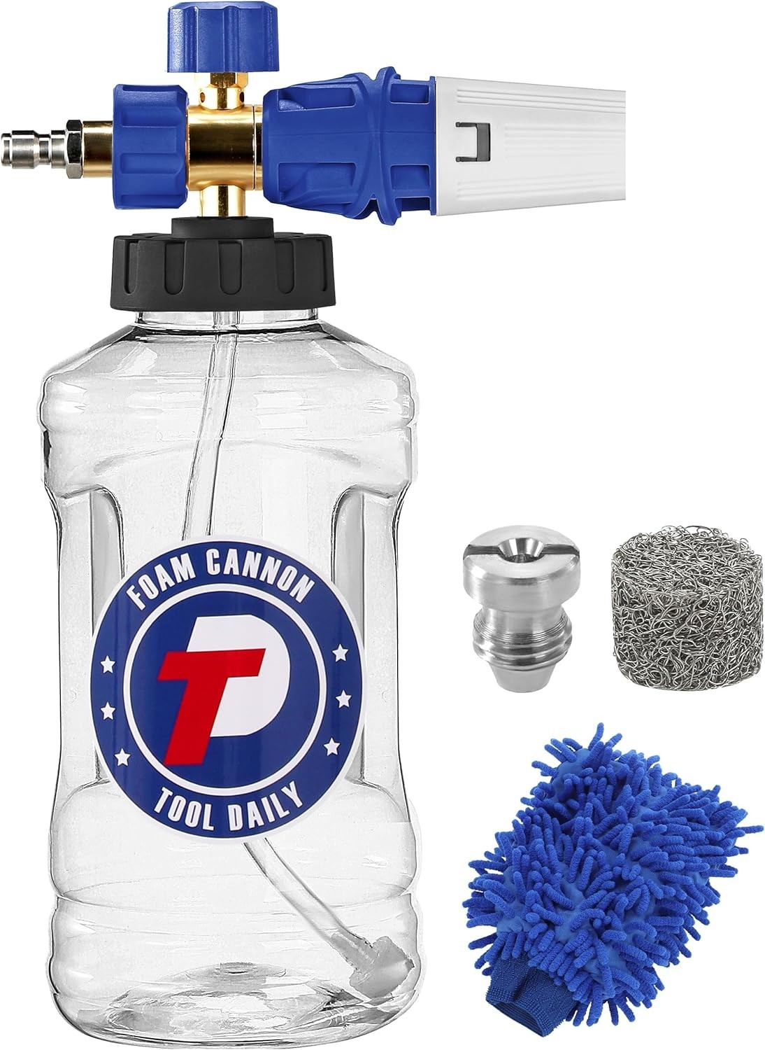 Efficient Snow Foam Lance with 1.5L Bottle & Extra Nozzle for Optimal Cleaning