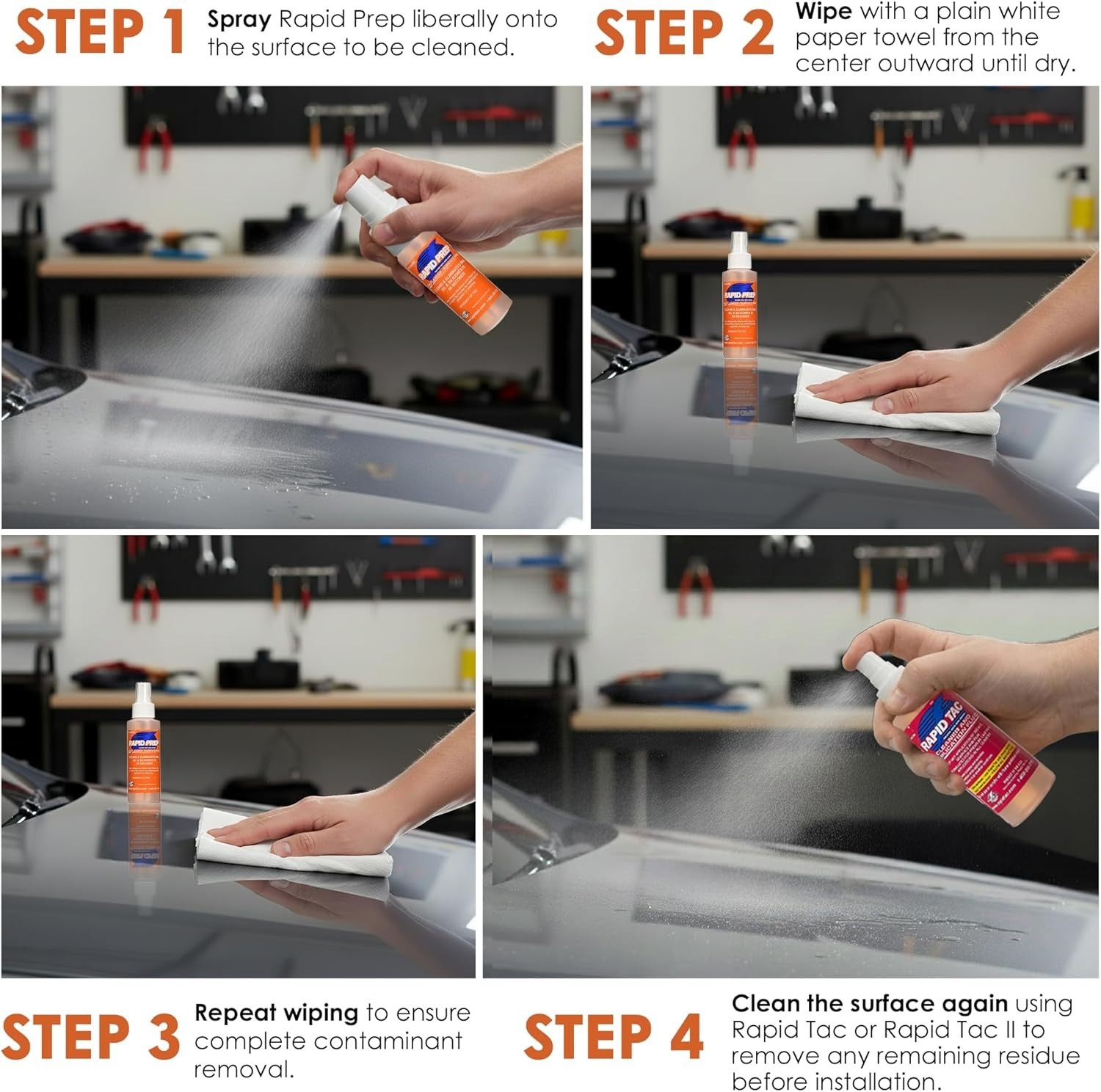 Effortless 4oz Surface Cleaner – Ideal for Automotive, Glass, and Sign Materials