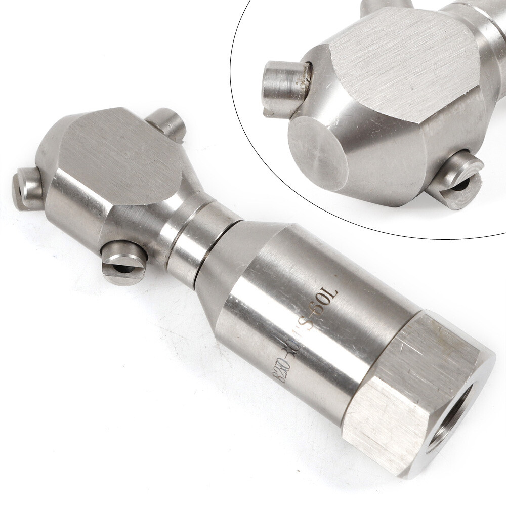 Stainless Rotating Jet Spraying Washing Nozzle Tank Barrel Pipeline Clean 1/2”