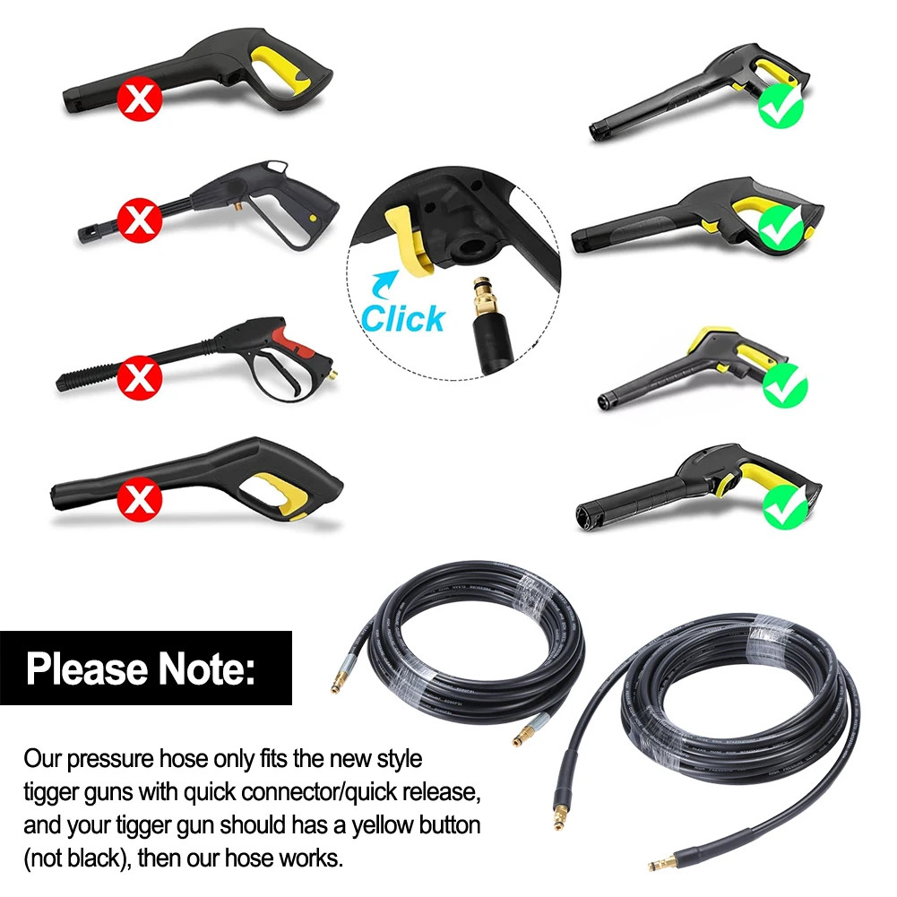 Pressure Washer Replacement Hose for Karcher K2K 7 2.643585.0 Washer Extension H