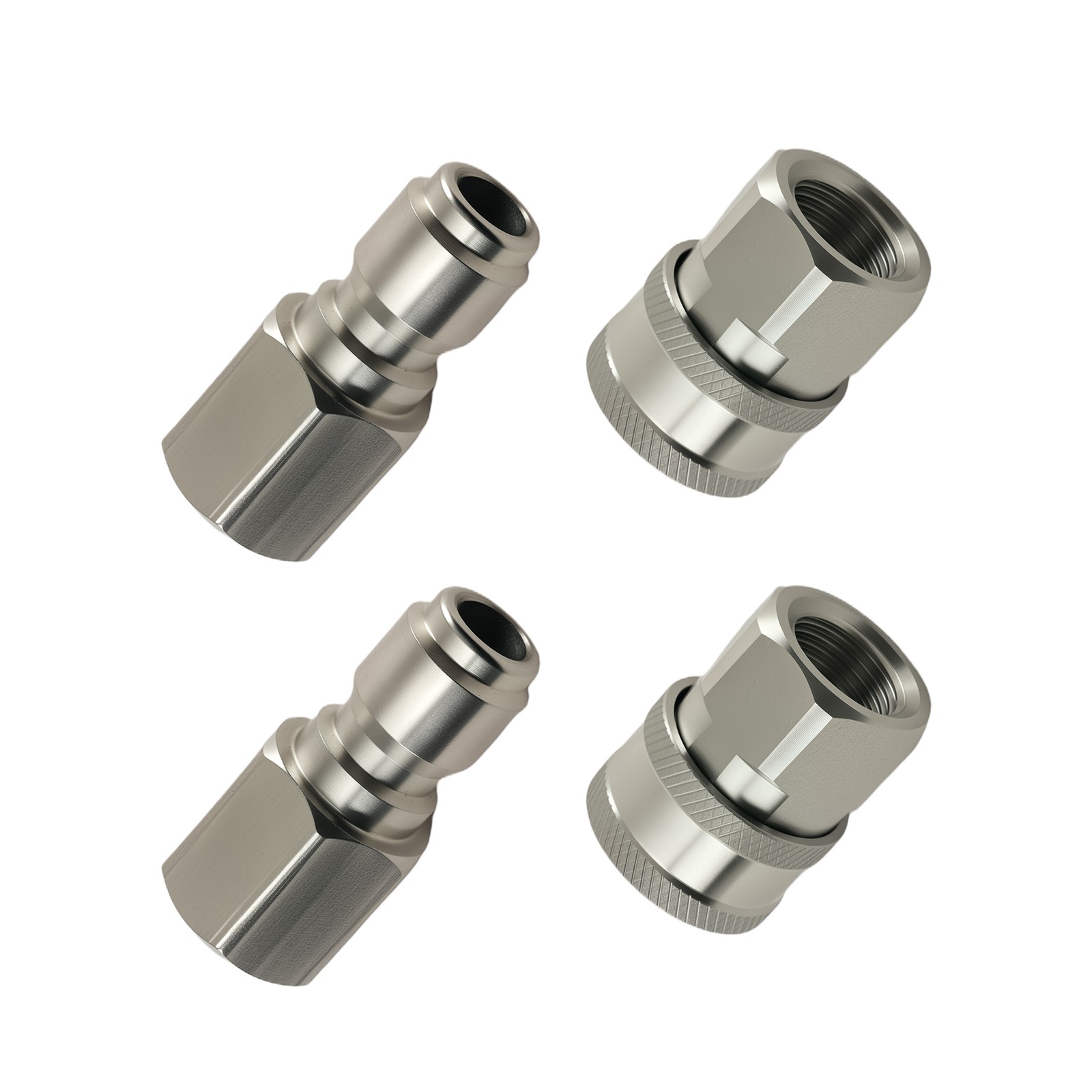 3/8″ NPT Quick Connect Pressure Washer Hose Adapter Coupler Stainless 5000PSI