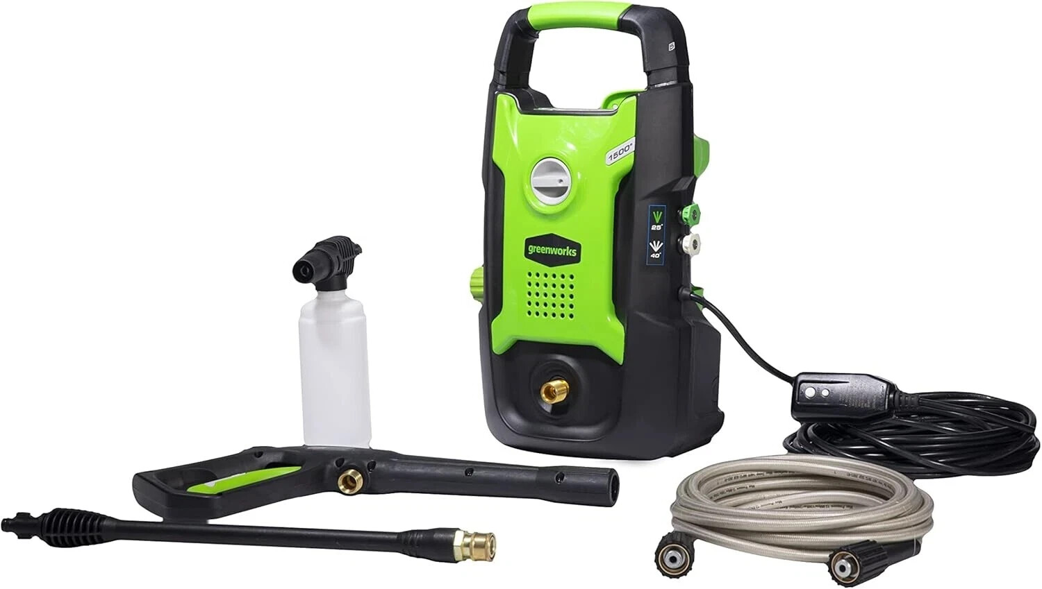 Greenworks 1500 PSI 1.2 GPM Pressure Washer (Upright Hand-Carry) PWMA Cert ~NEW