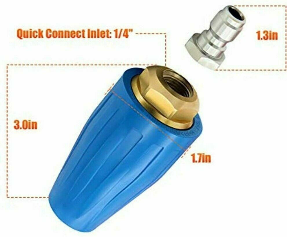 Turbo Rotating Nozzle 5000 PSI 4 GPM for Honda Karcher Power Pressure Washer