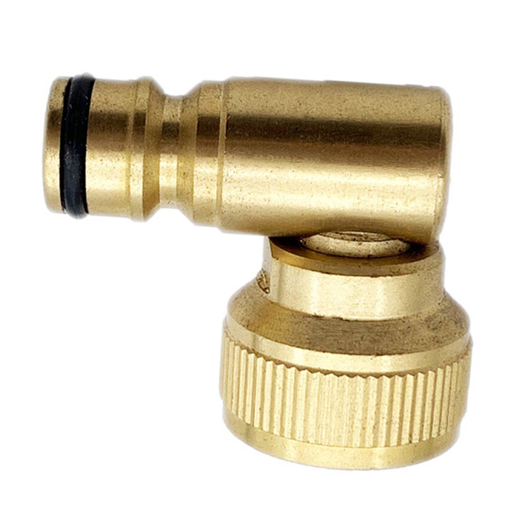 Garden brass 90 degree movable nipple connector Garden hose faucet adapter