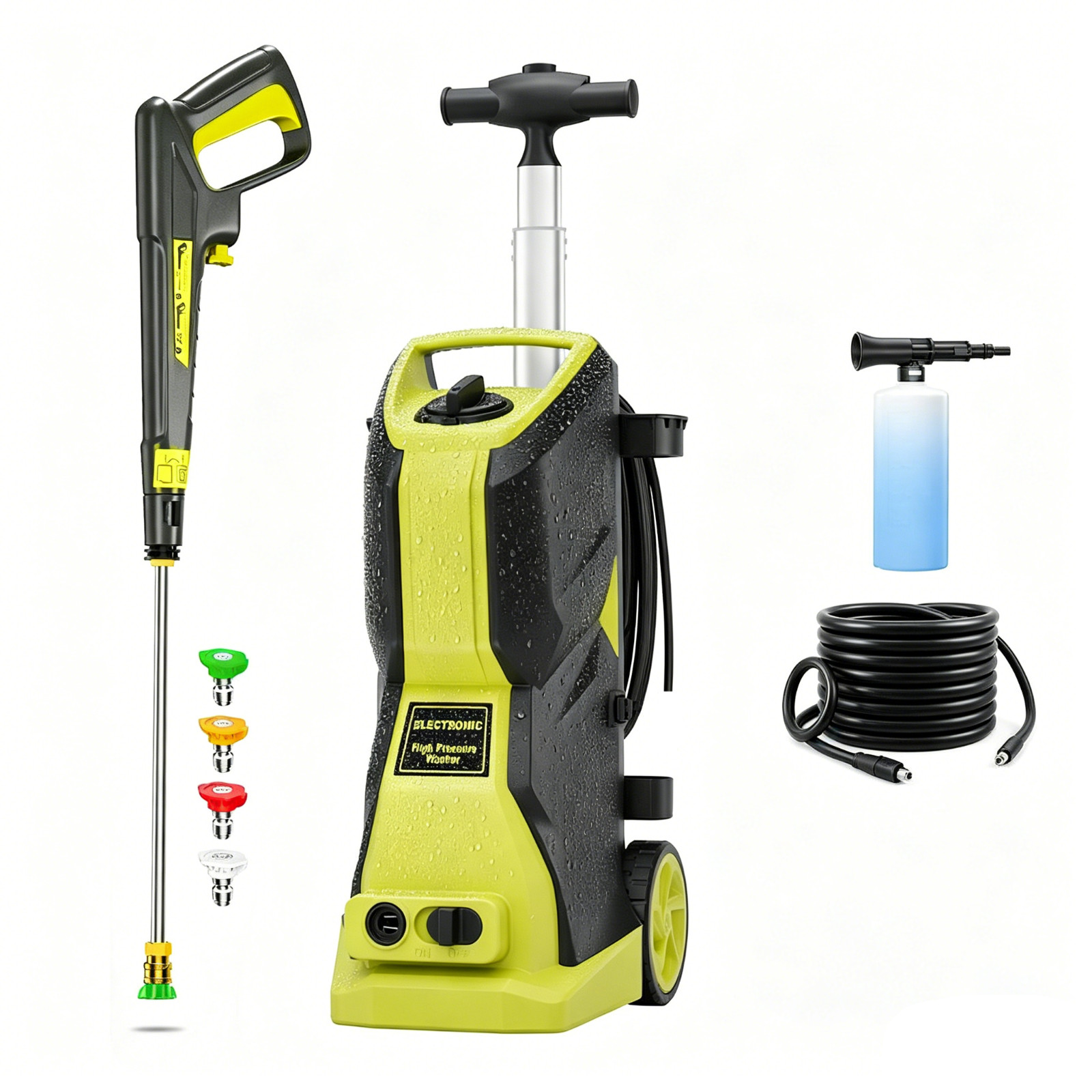 Pressure Washer 4200PSI 3.1GPM, 500ML Foam Cannon, 500ML Soap Tank, for Car