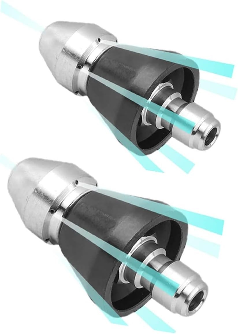 High-Pressure 3/8” Sewer Jet Nozzle Set – Sturdy 2-Piece Cleaning Solution