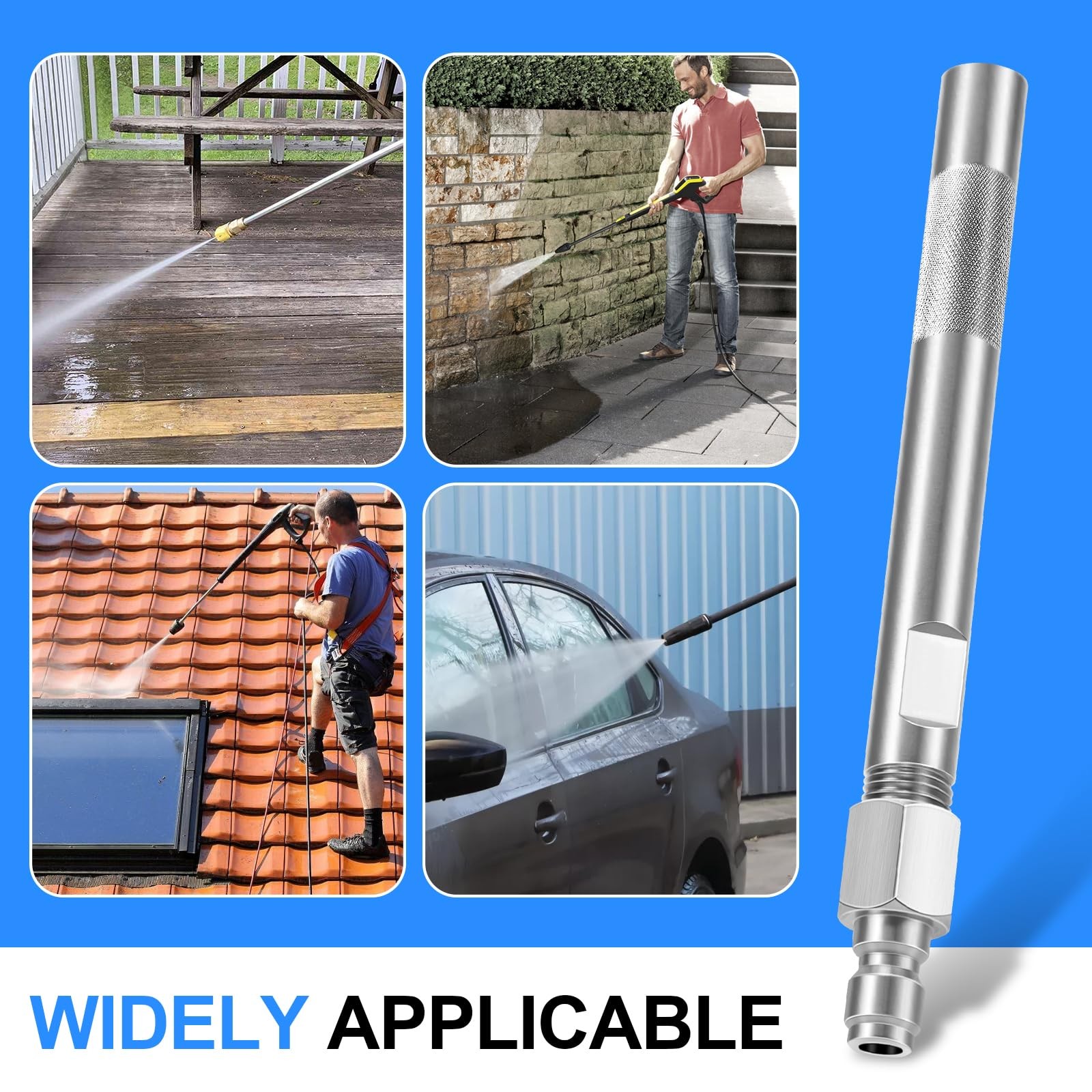 Long Range Pressure Washer Nozzle Tip with Ladder Saver for 1000 to 6000 Psi …