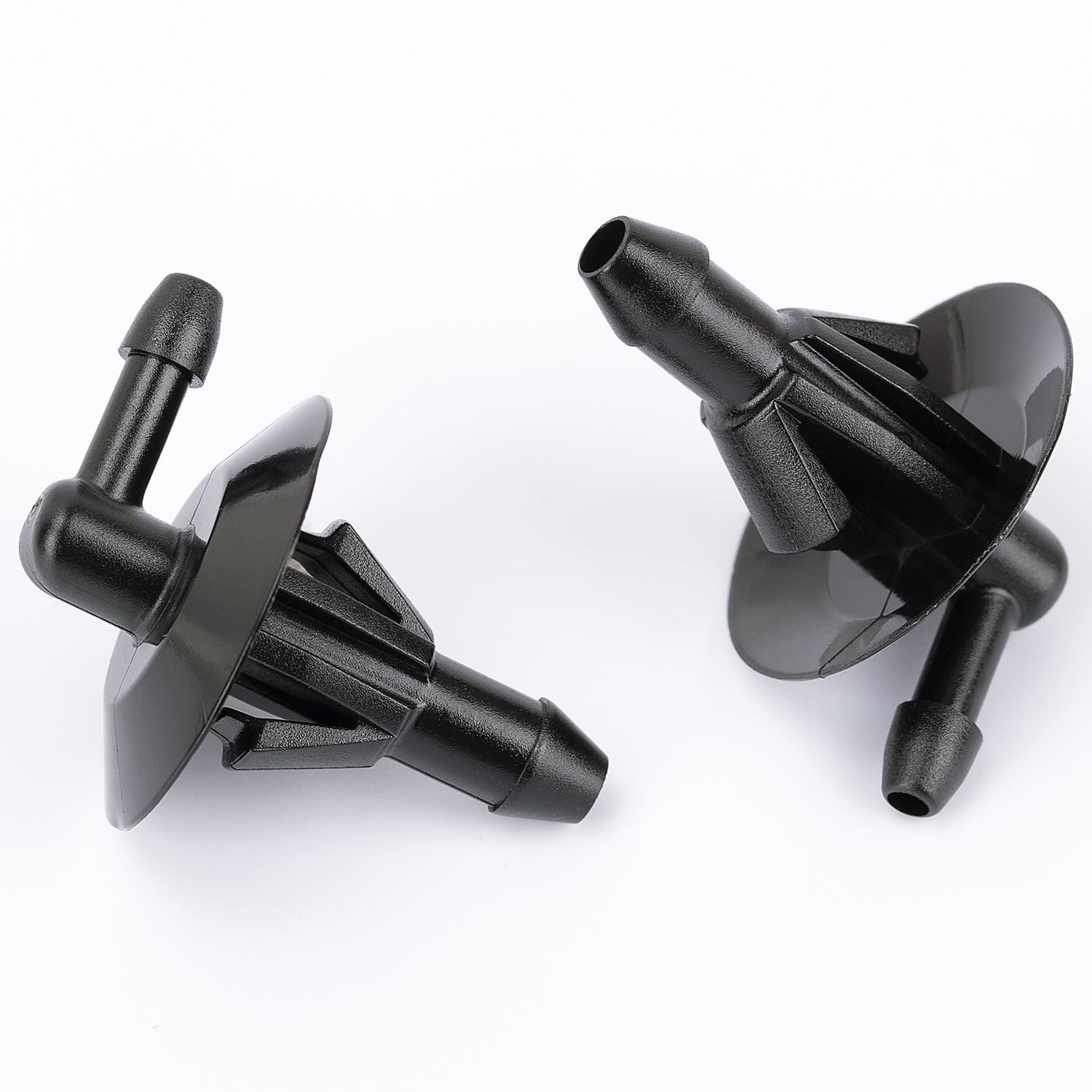 OAUTOO 10pcs Windshield Washer Hose Connector Elbow Type 10 Count, Black