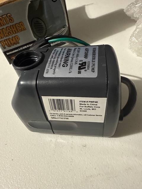 PWP40 Parts Washer Pump Gray