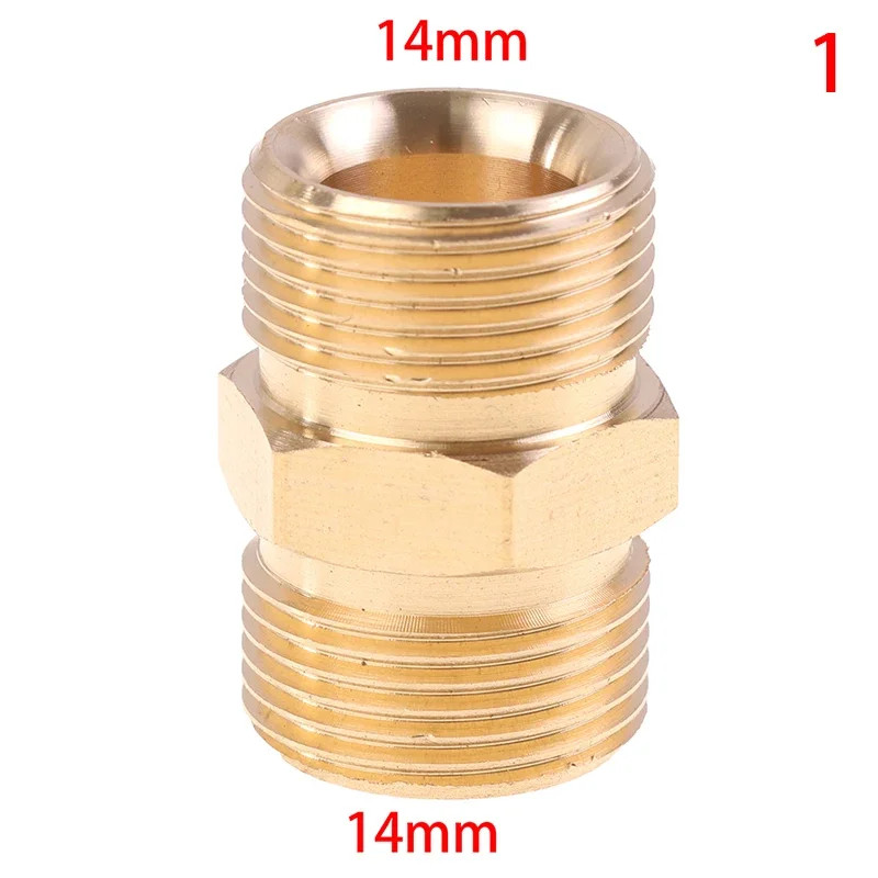 High Pressure Washer Hose Extension Connector Adapter, M22 14Mm & 15Mm Male Thre