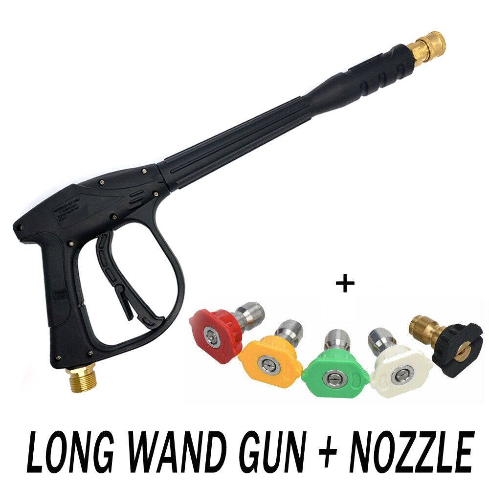 High Pressure 4000PSI Car Power Washer Gun Spray Wand Lance Nozzle and Hose Kit