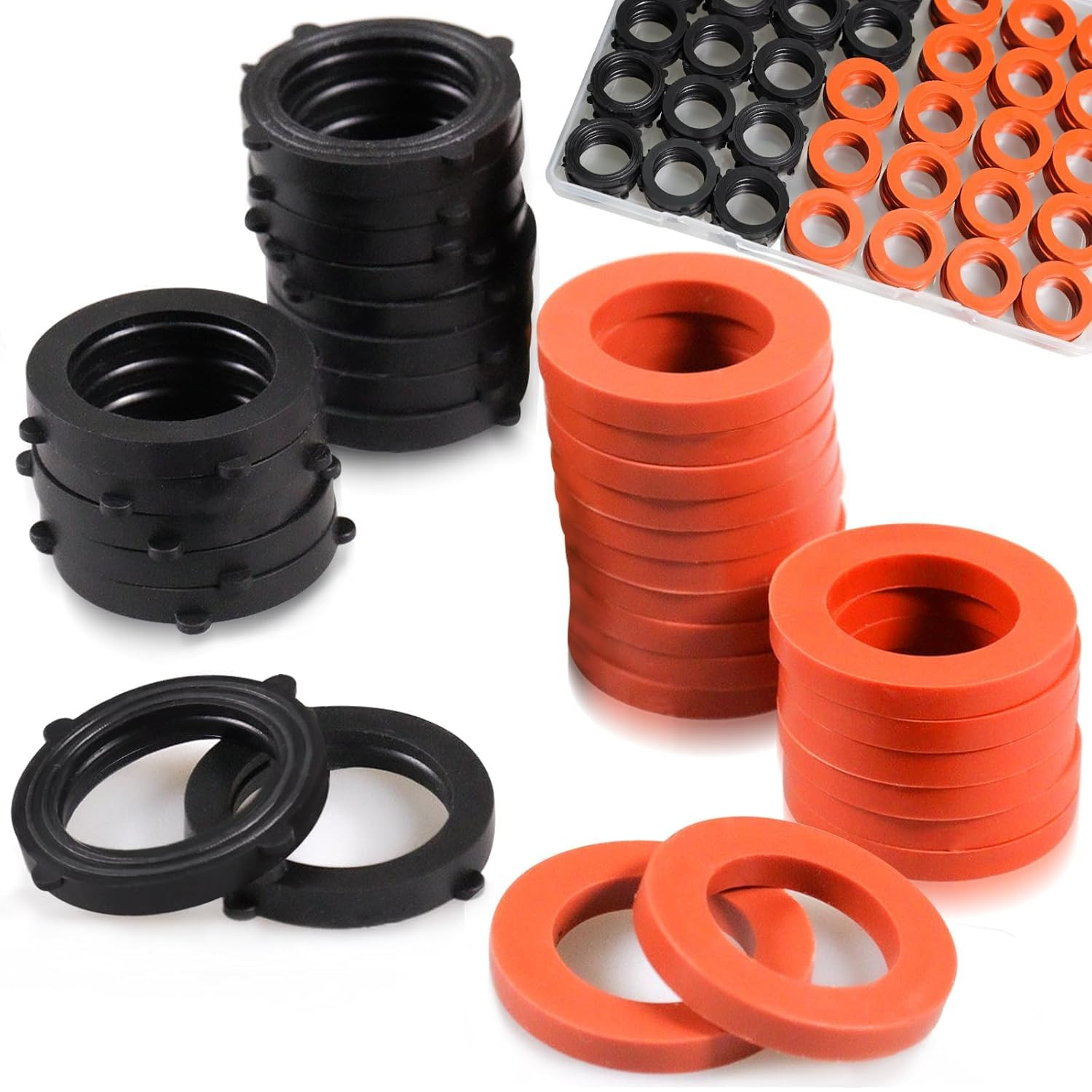 Faucet Washer and Hose Gasket Assortment Kit Rubber Spigot Tap Plumbing Repair