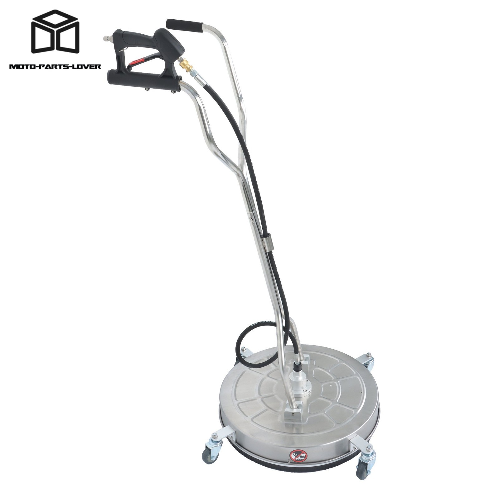 24 Inch Pressure Washer Surface Cleaner w/ Handles & Wheels Quick Connect