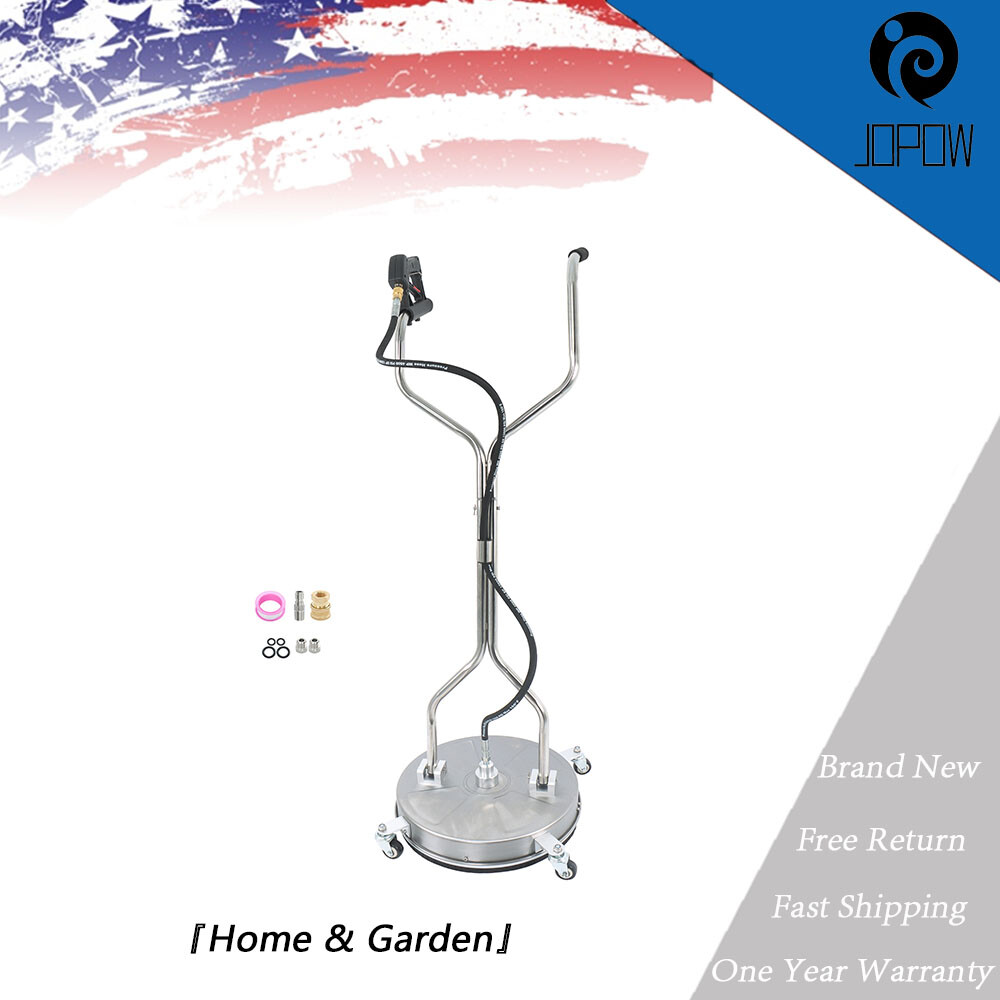 New 18″ Dual Handle Quick Connect Pressure Washer Surface Cleaner 6000PSI