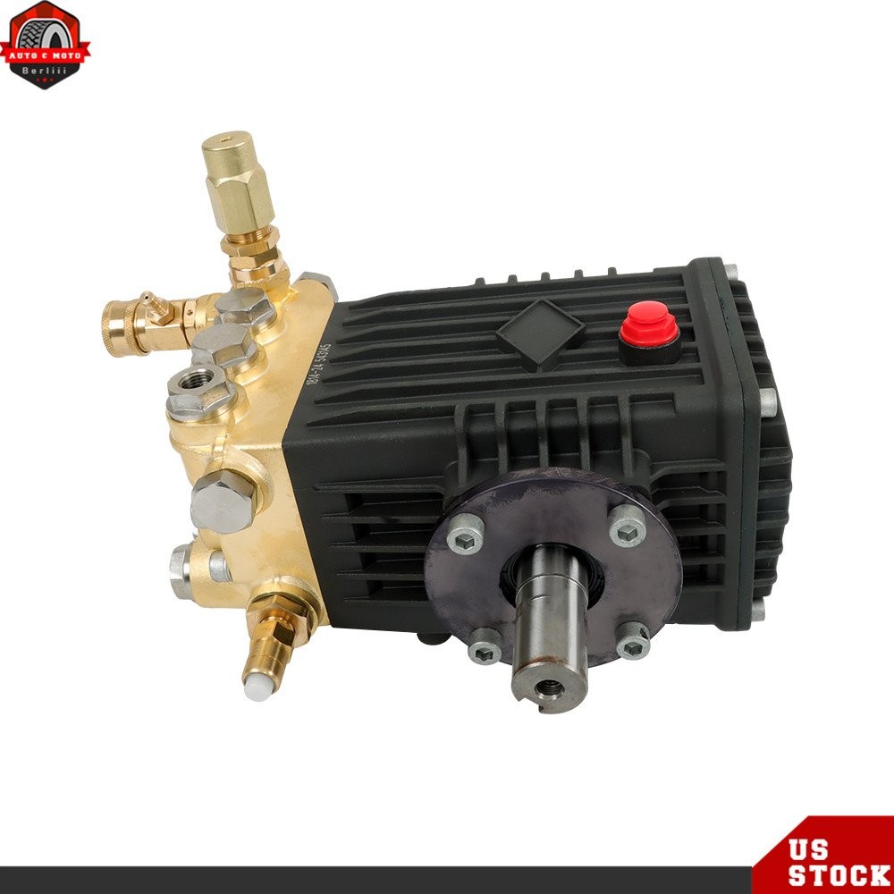 Professional 3600 PSI 4.9 GPM Pressure Washer Pump 24mm Solid Shaft Belt Drive