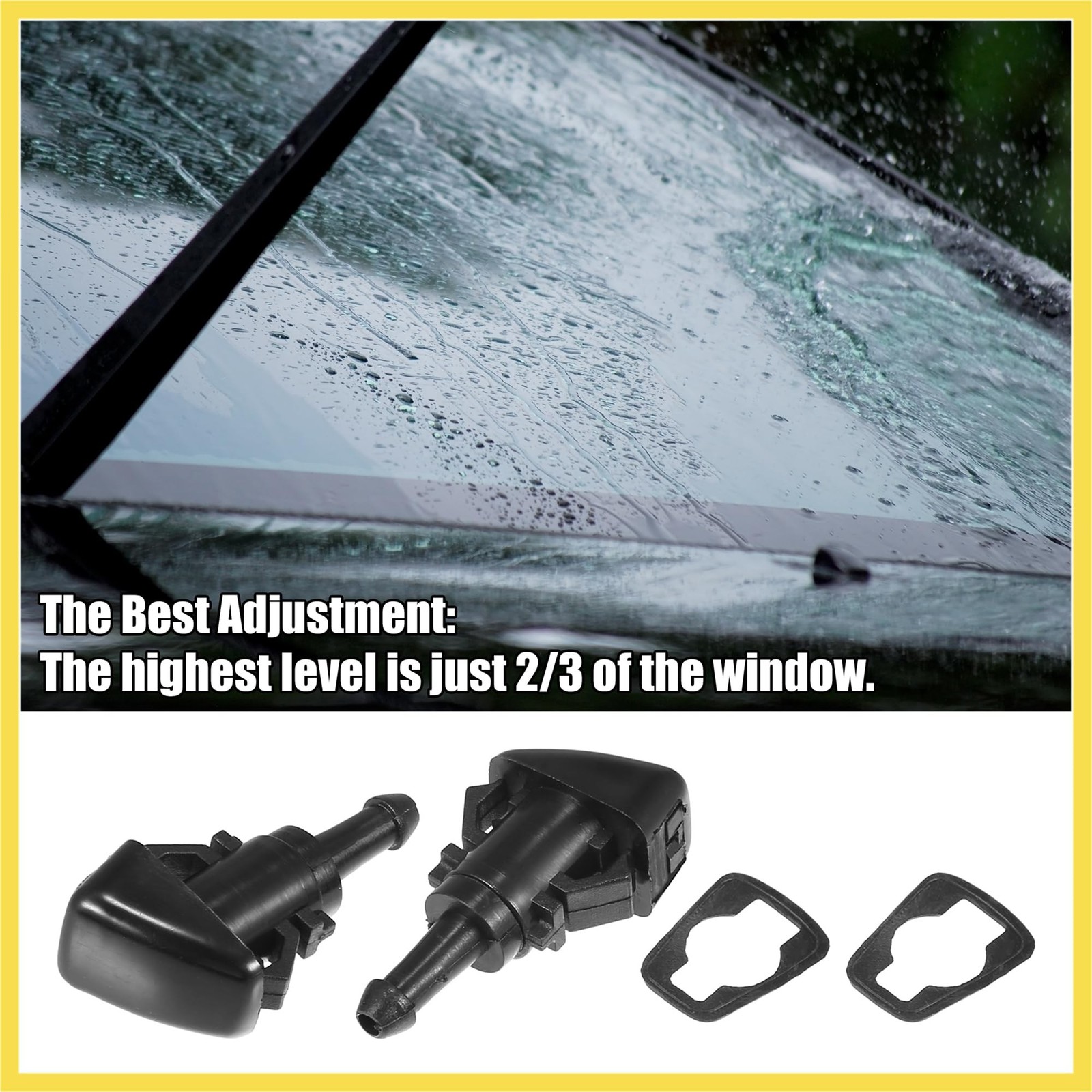 15pcs Front Windshield Wiper Washer Nozzle Spray Jet Kit 5303833AA for Dodge …