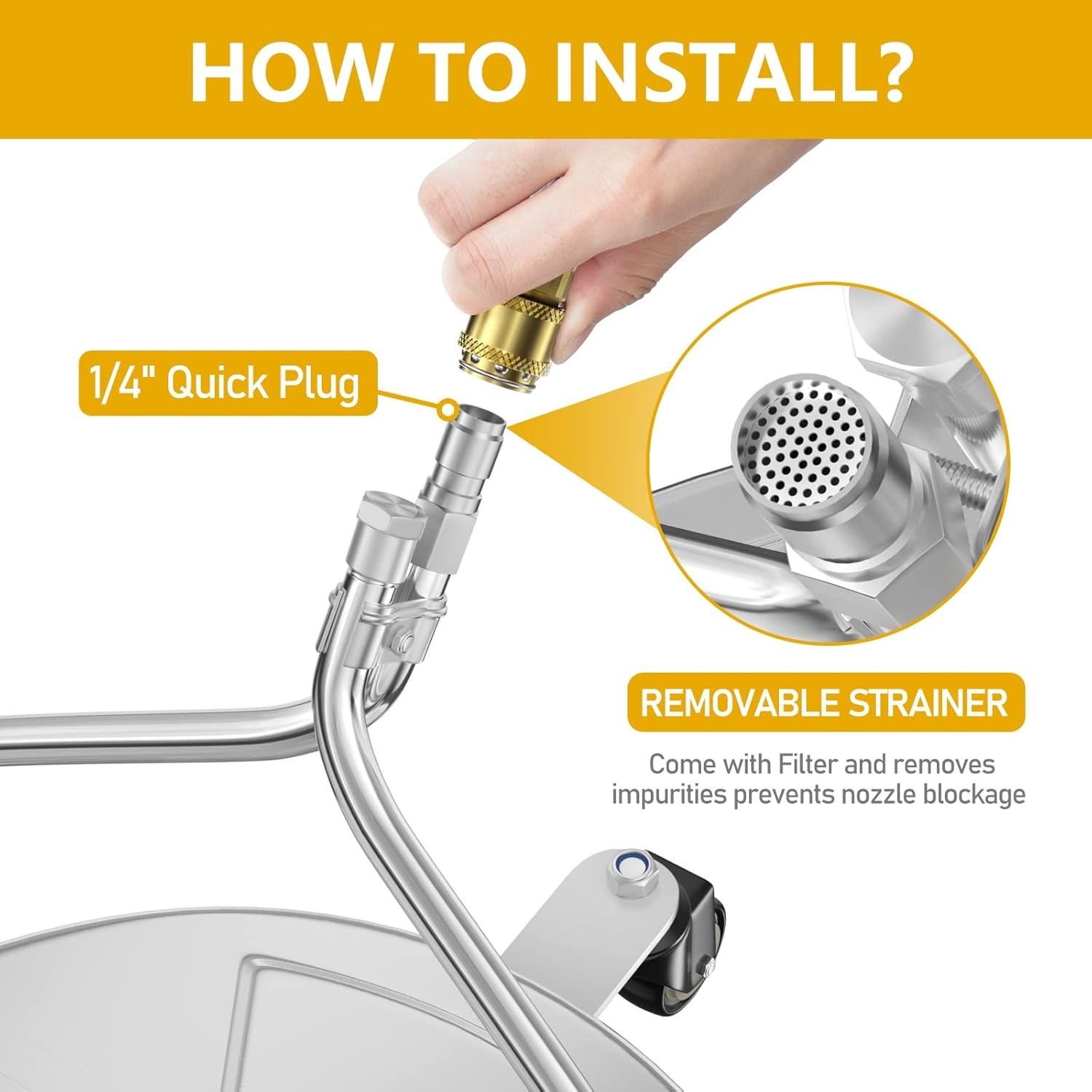 EP002 13.7″ Pressure Washer Surface Cleaner 4000PSI for Driveway/Sidewalk