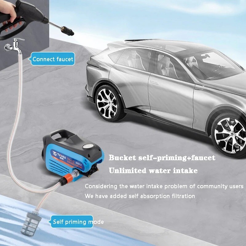 Car Wash Machine, High-Pressure 220V Household Use, High-Powered Washer