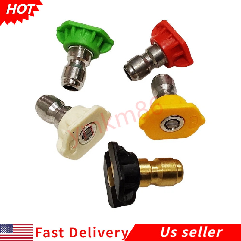 Pressure Washer Tips SET 5 Pressure Washer Nozzle Tips + Nozzle Holder 4000PSI