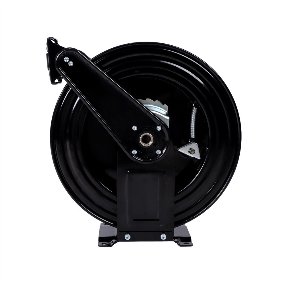 50ft 3/8″ NPT Outlet Pipe Pressure Washer Hose Reel With Swivel Arm 4000 PSI