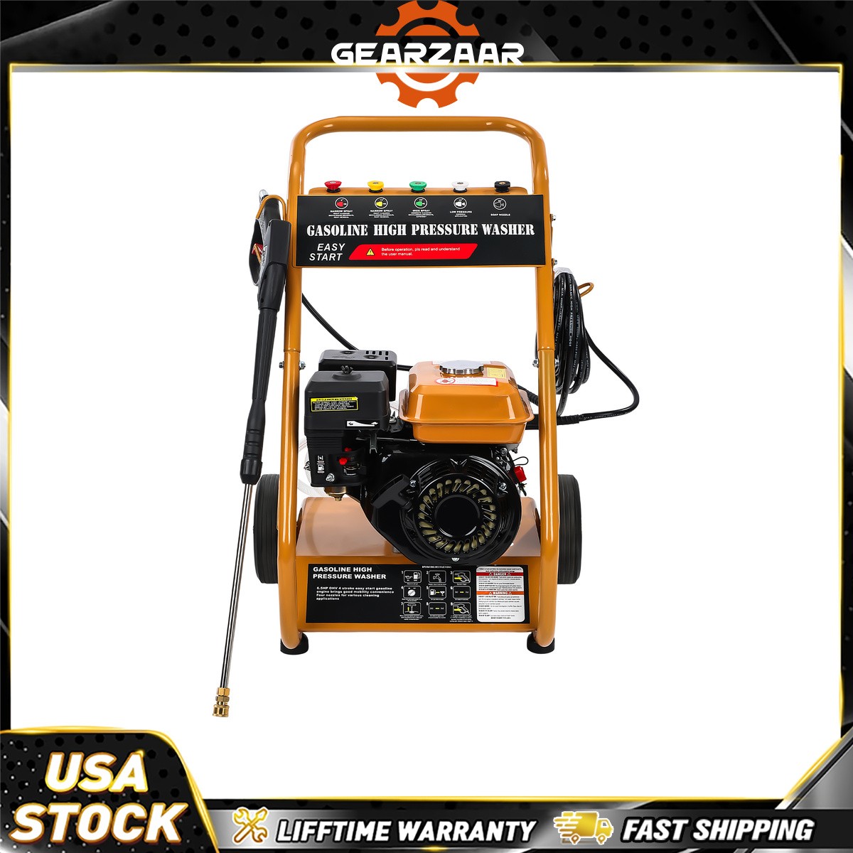 high pressure cleaner 5 nozzles included gas pressure washer 3950 psi gas